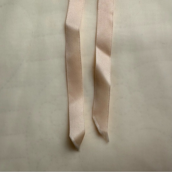 Vintage 60’s Mistee Peach Nylon Sheer Bed Cape Jacket Lingerie Medium - Picture 12 of 14